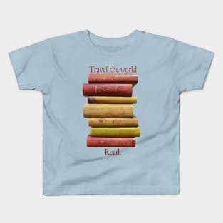 Travel the World Read Book Lovers Kids T-Shirt